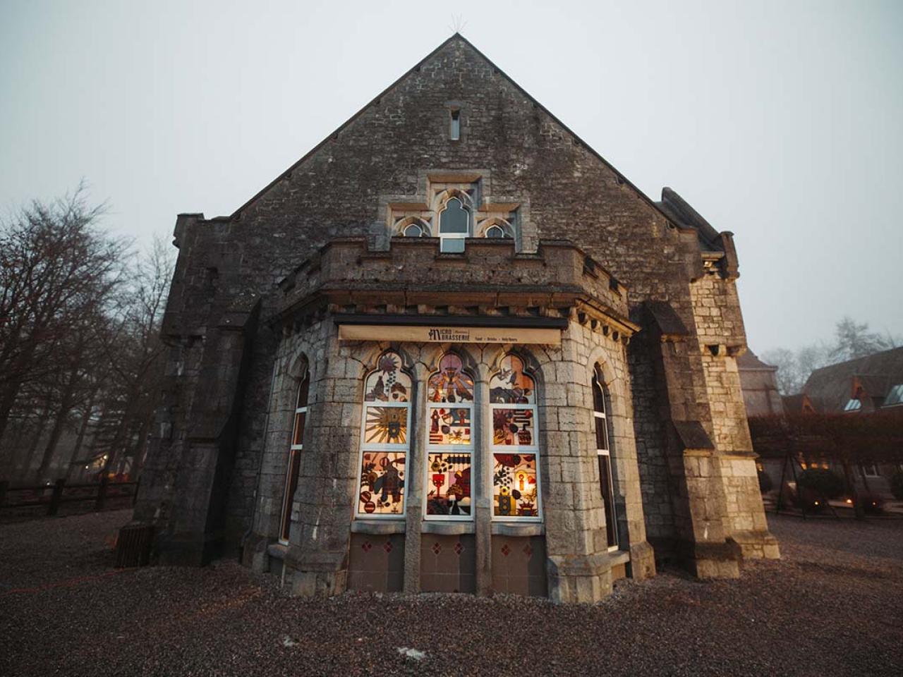 Maredsous glas in lood raamfolie