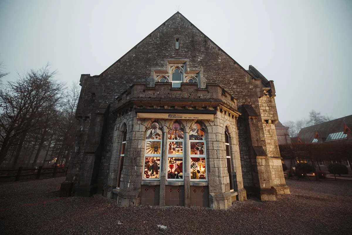 Maredsous glas in lood raamfolie