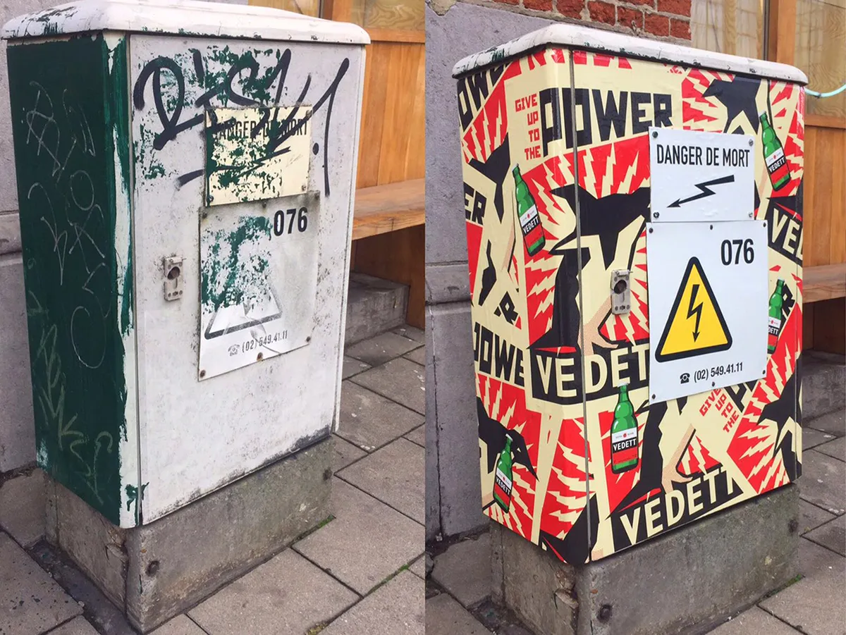 Elektriciteitskast bestickering intersticker