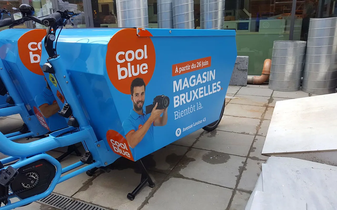 productmarking coolblue bakfiets